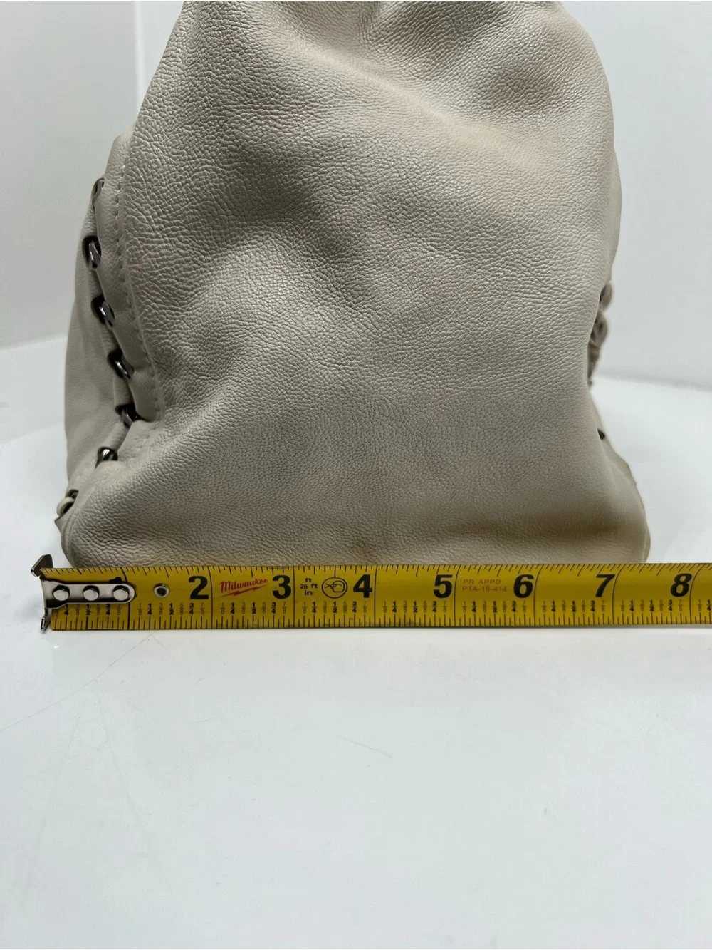 Authentic CHANEL 2005 White Caviar Modern Chain East West Leather Tote